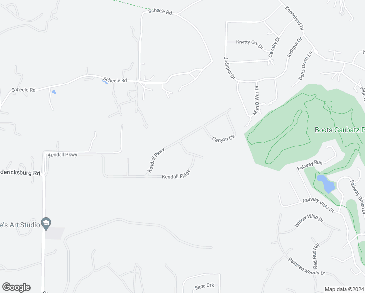 map of restaurants, bars, coffee shops, grocery stores, and more near 121 Kendall Pointe Drive in Boerne