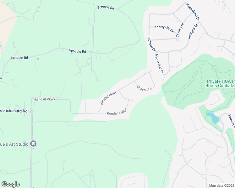 map of restaurants, bars, coffee shops, grocery stores, and more near 409 Kendall Parkway in Boerne