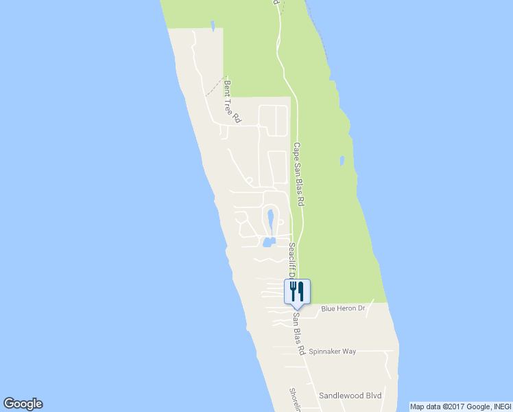 map of restaurants, bars, coffee shops, grocery stores, and more near 123 Turtle Walk in Port Saint Joe