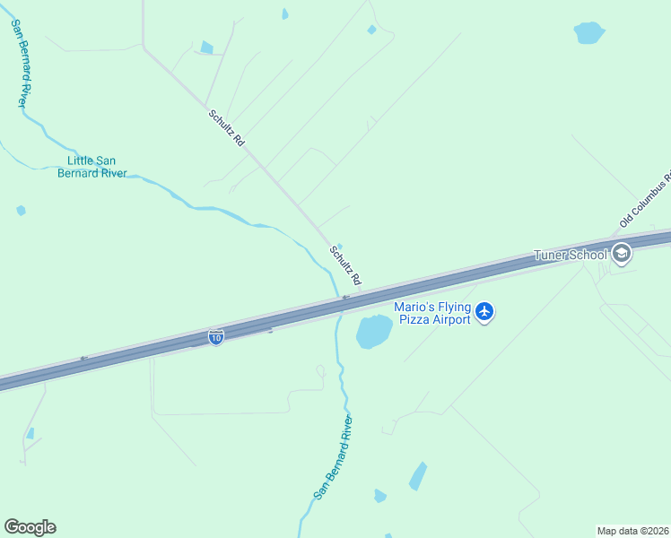 map of restaurants, bars, coffee shops, grocery stores, and more near 247 Schultz Road in Sealy