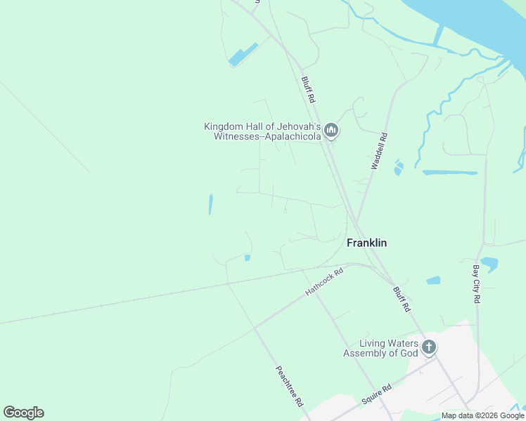 map of restaurants, bars, coffee shops, grocery stores, and more near 289 Paradise Lane in Apalachicola