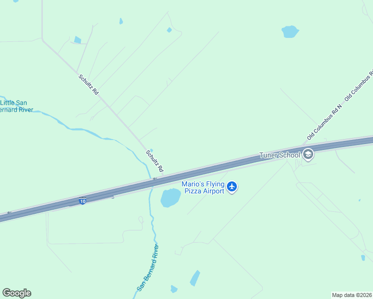 map of restaurants, bars, coffee shops, grocery stores, and more near 9678 Interstate 10 Frontage Road in Sealy