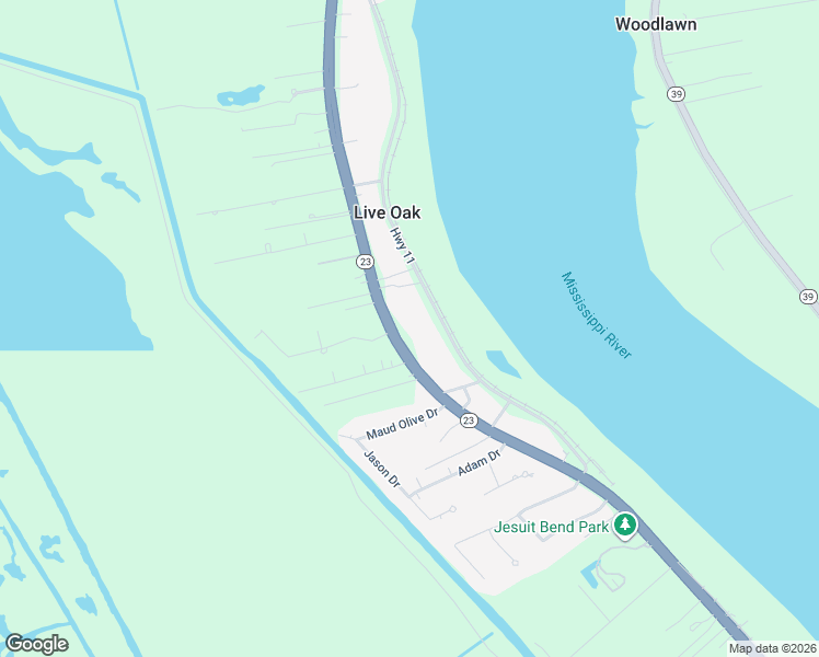 map of restaurants, bars, coffee shops, grocery stores, and more near 12548 Louisiana 23 in Belle Chasse