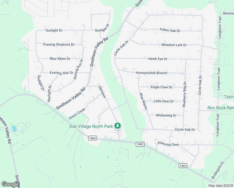 map of restaurants, bars, coffee shops, grocery stores, and more near 6936 Circle Oak Drive in Bulverde