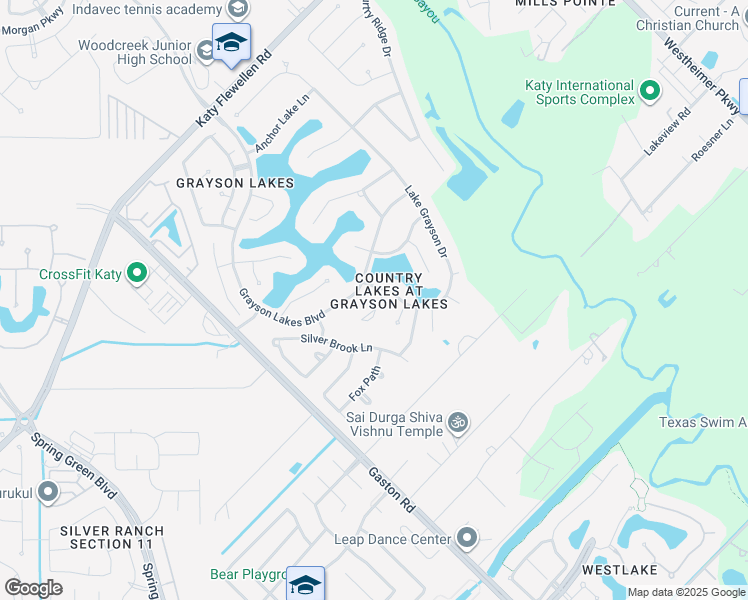 map of restaurants, bars, coffee shops, grocery stores, and more near 2006 Glen Burrow Court in Katy
