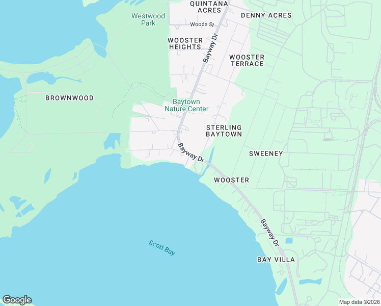 map of restaurants, bars, coffee shops, grocery stores, and more near 5910 Bayway Drive in Baytown