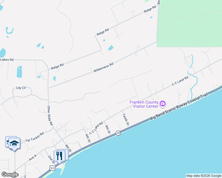 map of restaurants, bars, coffee shops, grocery stores, and more near 658 Longwood Court in Eastpoint