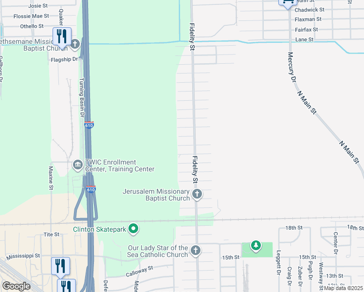 map of restaurants, bars, coffee shops, grocery stores, and more near 9703 Plummer Street in Houston