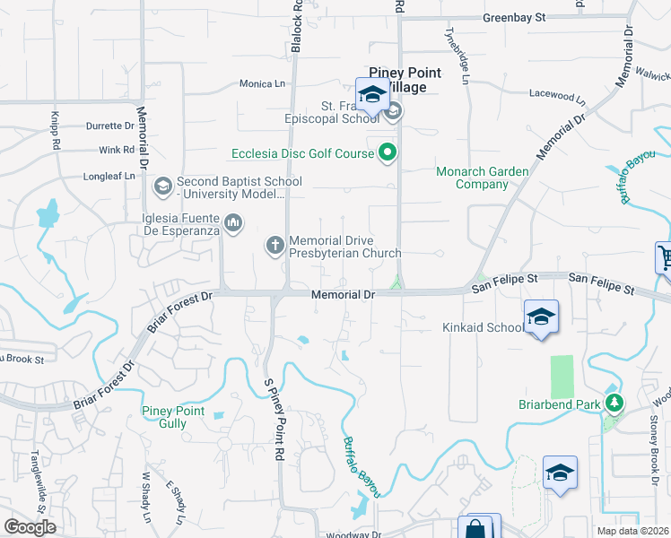 map of restaurants, bars, coffee shops, grocery stores, and more near 210 Heritage Oaks Lane in Houston
