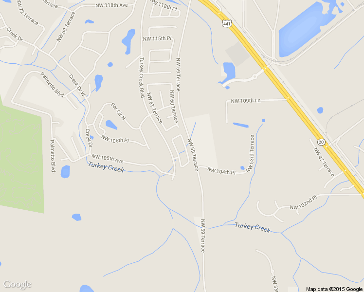 map of restaurants, bars, coffee shops, grocery stores, and more near 10610 Northwest 60 Terrace in Alachua