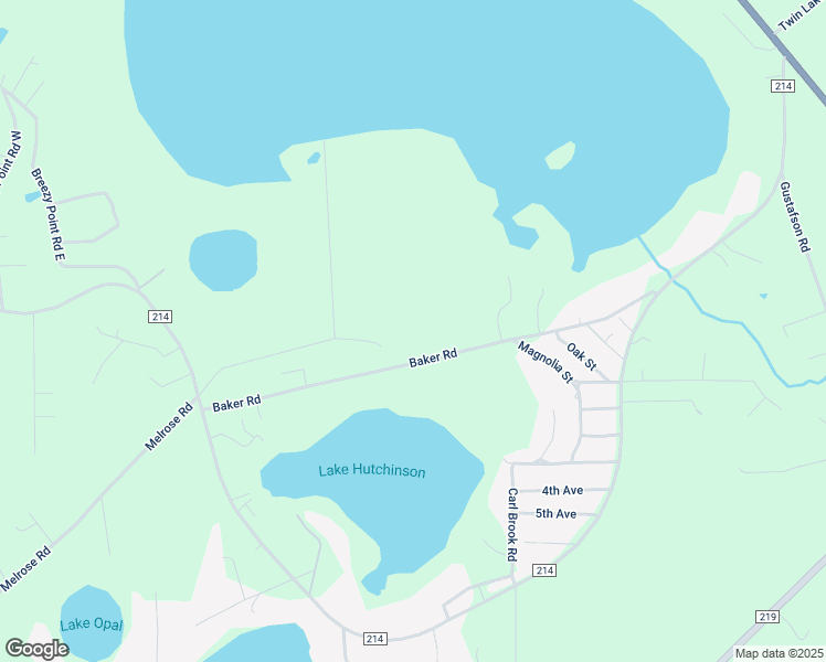 map of restaurants, bars, coffee shops, grocery stores, and more near 6382 Baker Road in Keystone Heights