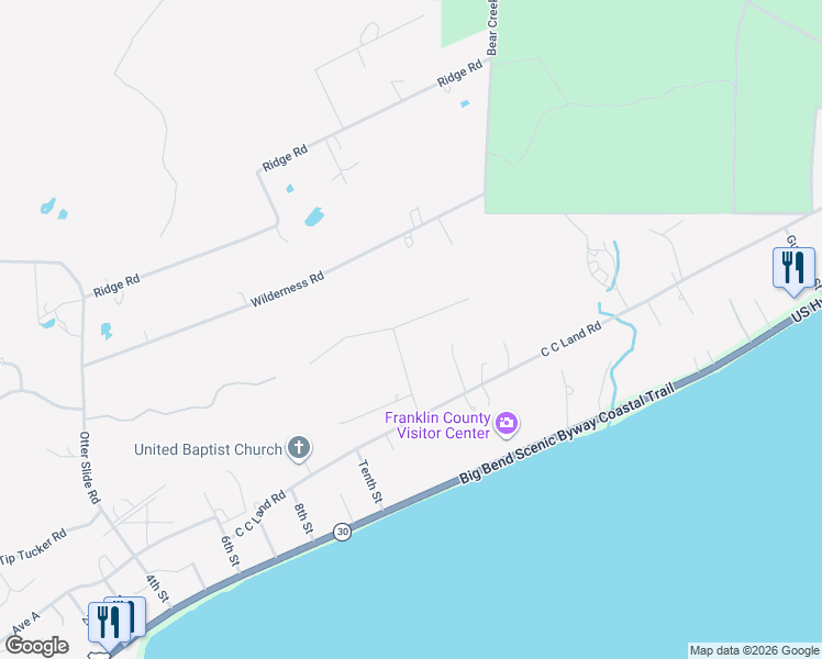 map of restaurants, bars, coffee shops, grocery stores, and more near 706 Timber Ridge Court in Eastpoint