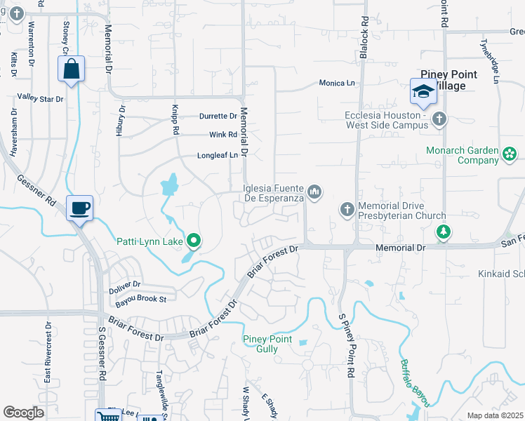 map of restaurants, bars, coffee shops, grocery stores, and more near 326 Sugar Berry Circle in Houston
