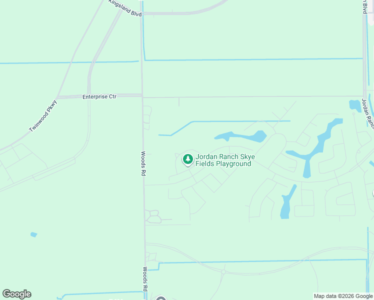 map of restaurants, bars, coffee shops, grocery stores, and more near 2445 Woods Road in Brookshire