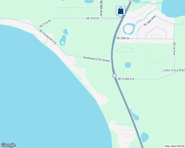 map of restaurants, bars, coffee shops, grocery stores, and more near 1043 South East County Road 21B in Melrose