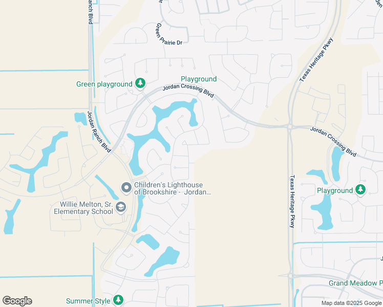 map of restaurants, bars, coffee shops, grocery stores, and more near 2543 Lilac Point Lane in Brookshire