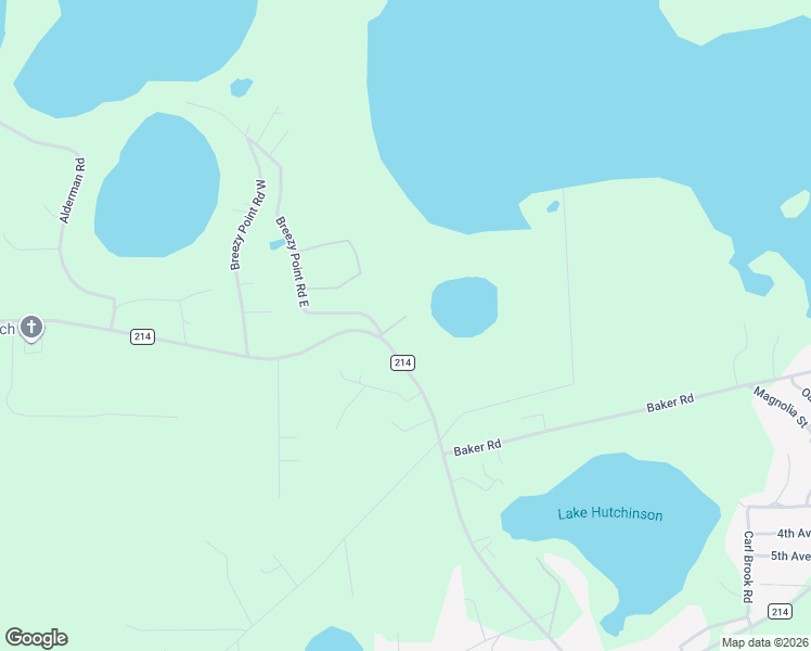 map of restaurants, bars, coffee shops, grocery stores, and more near 6904 County Road 214 in Keystone Heights