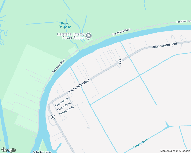 map of restaurants, bars, coffee shops, grocery stores, and more near 1715 Jean Lafitte Boulevard in Jean Lafitte