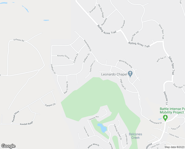 map of restaurants, bars, coffee shops, grocery stores, and more near 8620 Delta Dawn Lane in Boerne