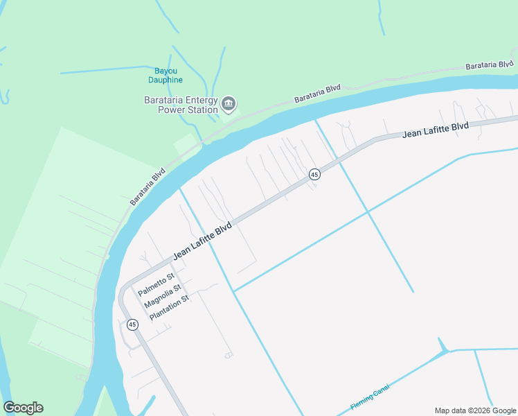 map of restaurants, bars, coffee shops, grocery stores, and more near 1715 Jean Lafitte Boulevard in Jean Lafitte