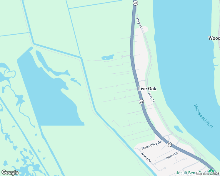 map of restaurants, bars, coffee shops, grocery stores, and more near 191 Wilson Street in Belle Chasse