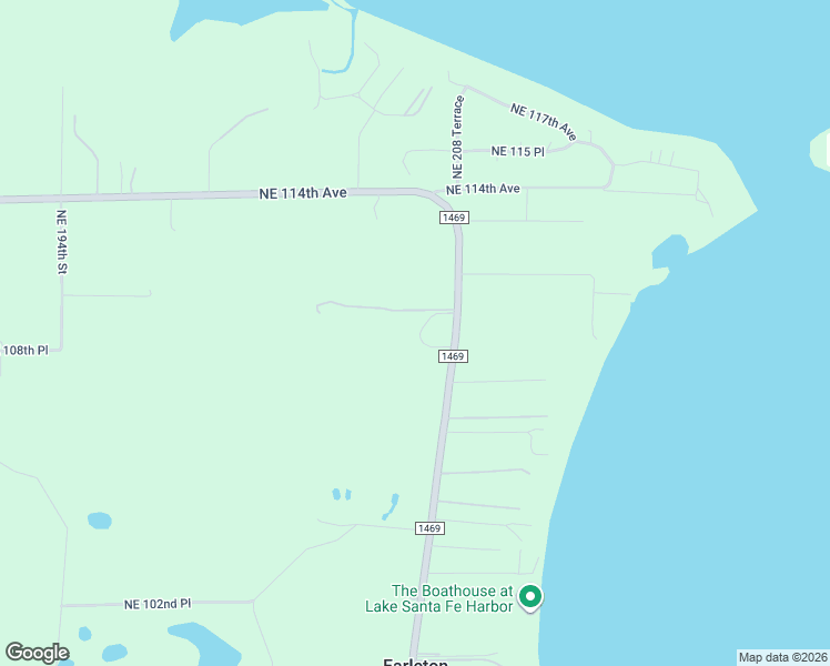 map of restaurants, bars, coffee shops, grocery stores, and more near 10906 County Road 1469 in Waldo