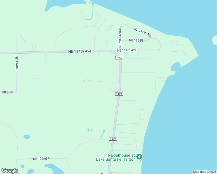 map of restaurants, bars, coffee shops, grocery stores, and more near 10906 County Road 1469 in Waldo