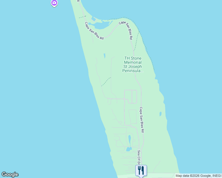 map of restaurants, bars, coffee shops, grocery stores, and more near Bent Tree Road in Port Saint Joe