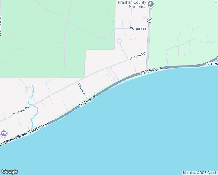 map of restaurants, bars, coffee shops, grocery stores, and more near Florida 30 in Franklin County