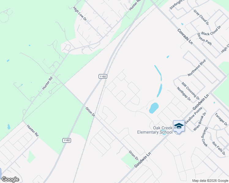 map of restaurants, bars, coffee shops, grocery stores, and more near 2907 Aller in New Braunfels