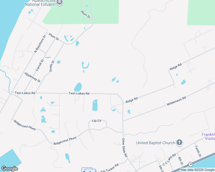 map of restaurants, bars, coffee shops, grocery stores, and more near 212 Twin Lakes Road in Eastpoint