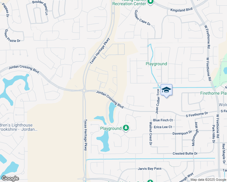 map of restaurants, bars, coffee shops, grocery stores, and more near Peterson Road in Brookshire