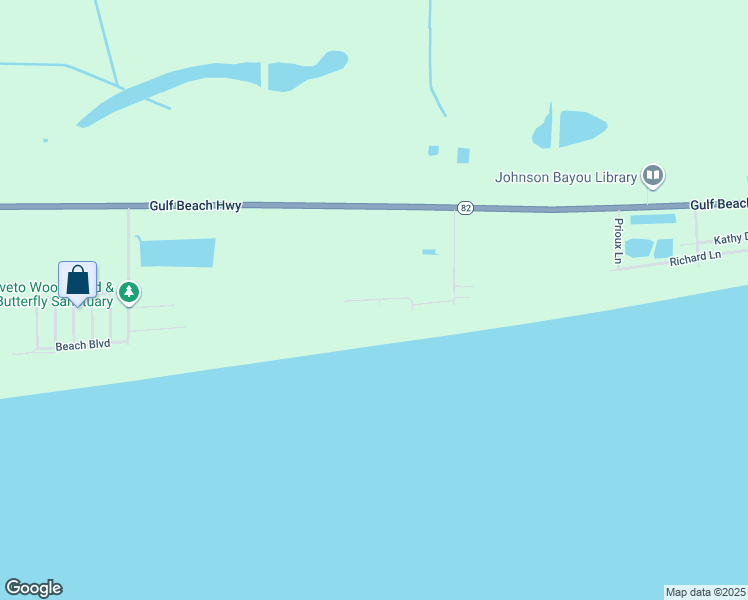 map of restaurants, bars, coffee shops, grocery stores, and more near Breaker Drive in Cameron Parish