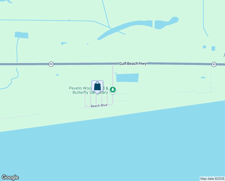 map of restaurants, bars, coffee shops, grocery stores, and more near Gulf View Road in Cameron