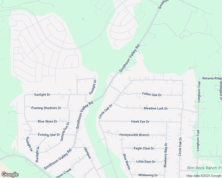map of restaurants, bars, coffee shops, grocery stores, and more near 31425 Smithson Valley Road in Bulverde
