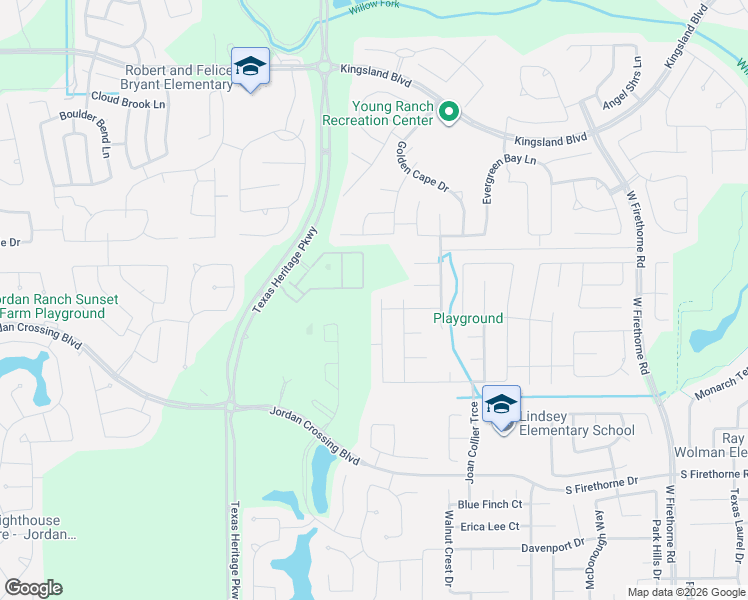 map of restaurants, bars, coffee shops, grocery stores, and more near 2114 Falcon Brook Drive in Katy