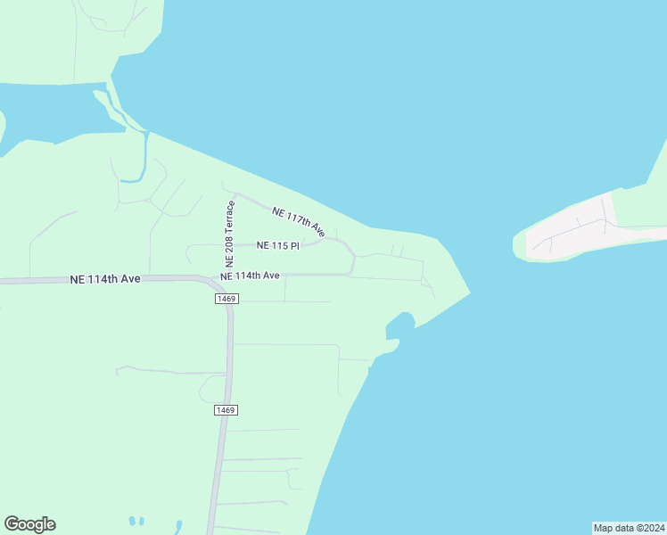 map of restaurants, bars, coffee shops, grocery stores, and more near 21320 Northeast 114th Avenue in Waldo