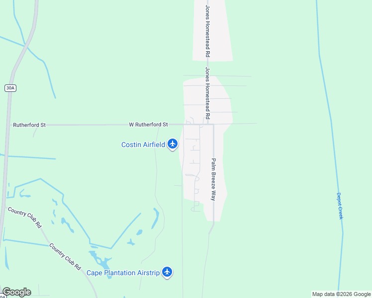 map of restaurants, bars, coffee shops, grocery stores, and more near 108 Tyler Terrace in Port Saint Joe