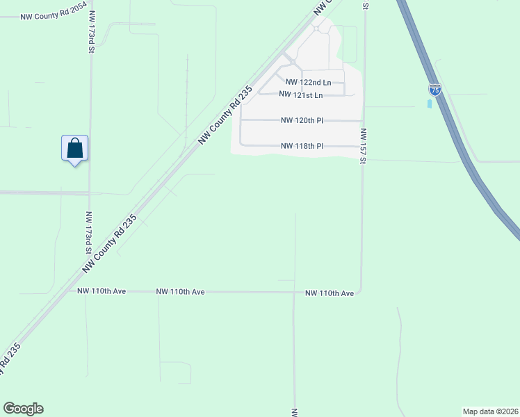 map of restaurants, bars, coffee shops, grocery stores, and more near 11418 Northwest 161st Street in Alachua
