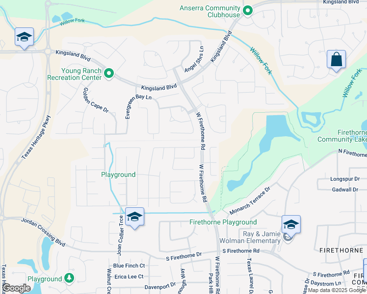 map of restaurants, bars, coffee shops, grocery stores, and more near 28935 Canyon Oak Drive in Katy