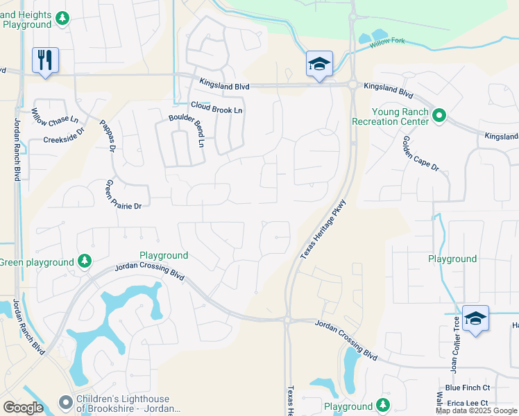 map of restaurants, bars, coffee shops, grocery stores, and more near 29919 Secret Cove Lane in Brookshire