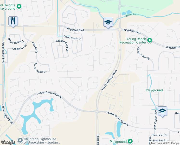 map of restaurants, bars, coffee shops, grocery stores, and more near 29919 Secret Cove Lane in Brookshire
