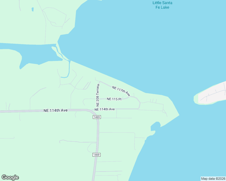 map of restaurants, bars, coffee shops, grocery stores, and more near 21103 Northeast 117th Avenue in Waldo