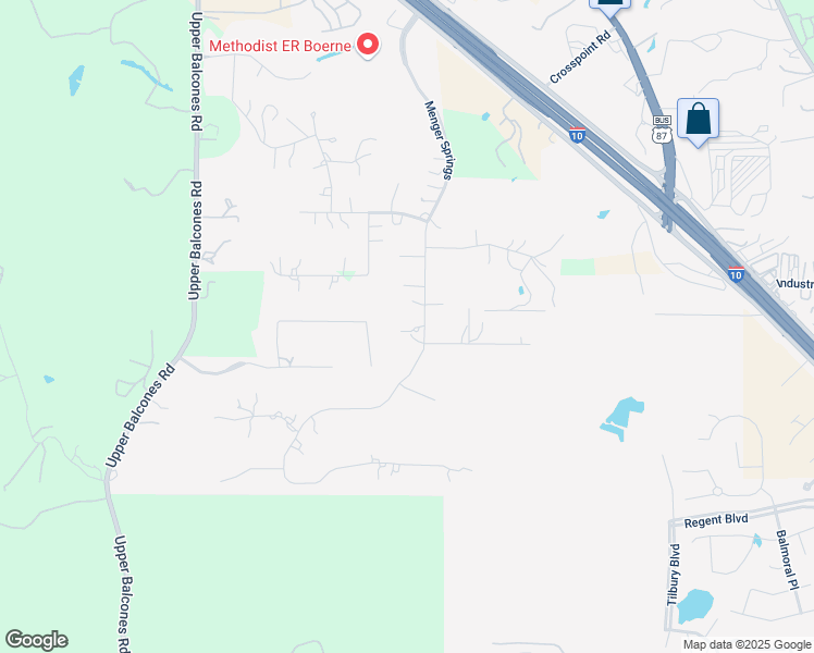 map of restaurants, bars, coffee shops, grocery stores, and more near 364 Menger Springs in Boerne