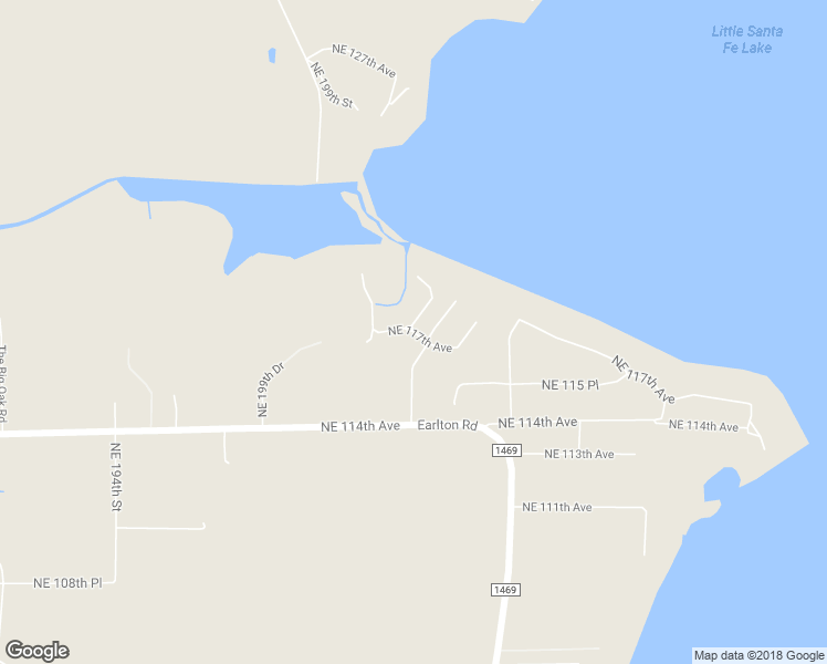 map of restaurants, bars, coffee shops, grocery stores, and more near 20406 Northeast 117th Avenue in Waldo