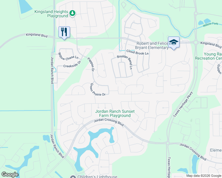 map of restaurants, bars, coffee shops, grocery stores, and more near 9336 Willow Breeze Drive in Pattison