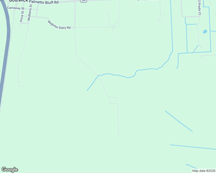 map of restaurants, bars, coffee shops, grocery stores, and more near 202 Bostwick Cemetery Road in Palatka