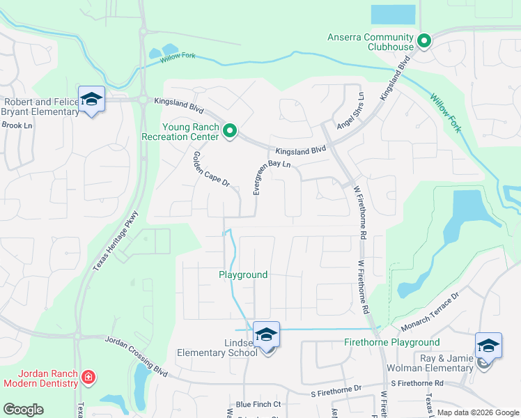 map of restaurants, bars, coffee shops, grocery stores, and more near 1910 Evergreen Bay Lane in Katy