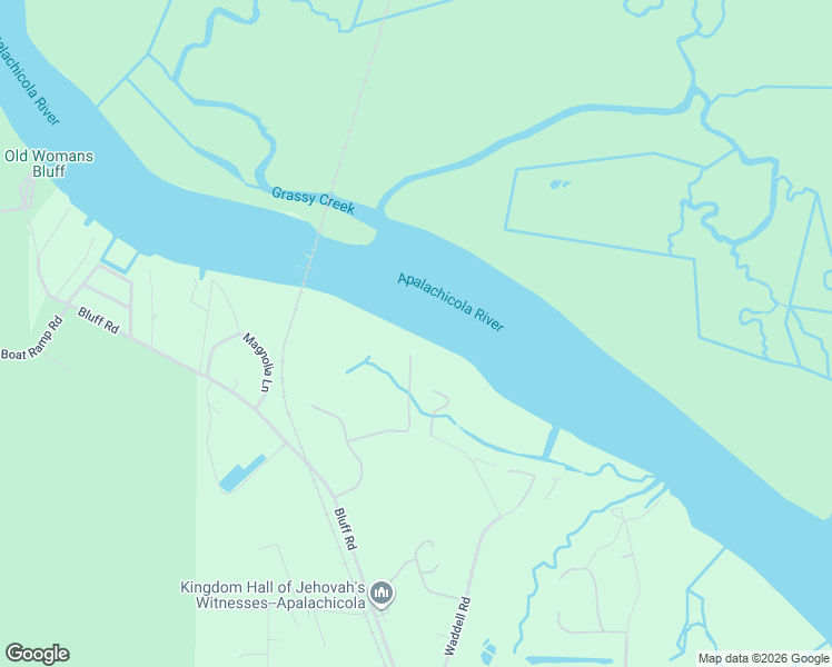 map of restaurants, bars, coffee shops, grocery stores, and more near 125 Whip Por Will Road in Apalachicola