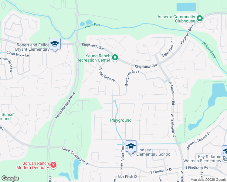 map of restaurants, bars, coffee shops, grocery stores, and more near 1915 Blossomcrown Drive in Katy